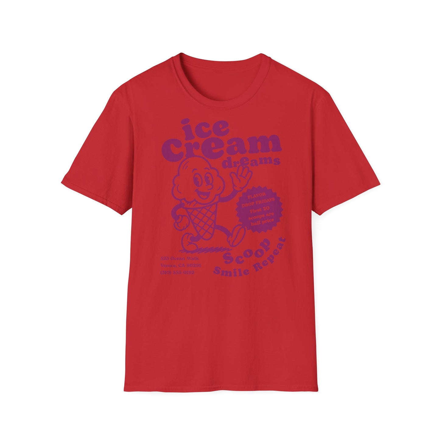 Ice Cream Dreams Cartoon T-Shirt