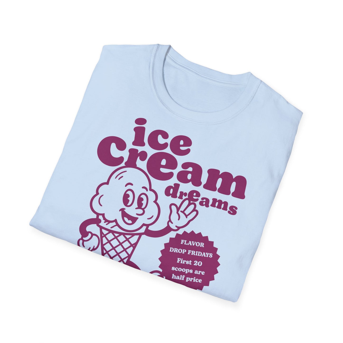 Ice Cream Dreams Cartoon T-Shirt