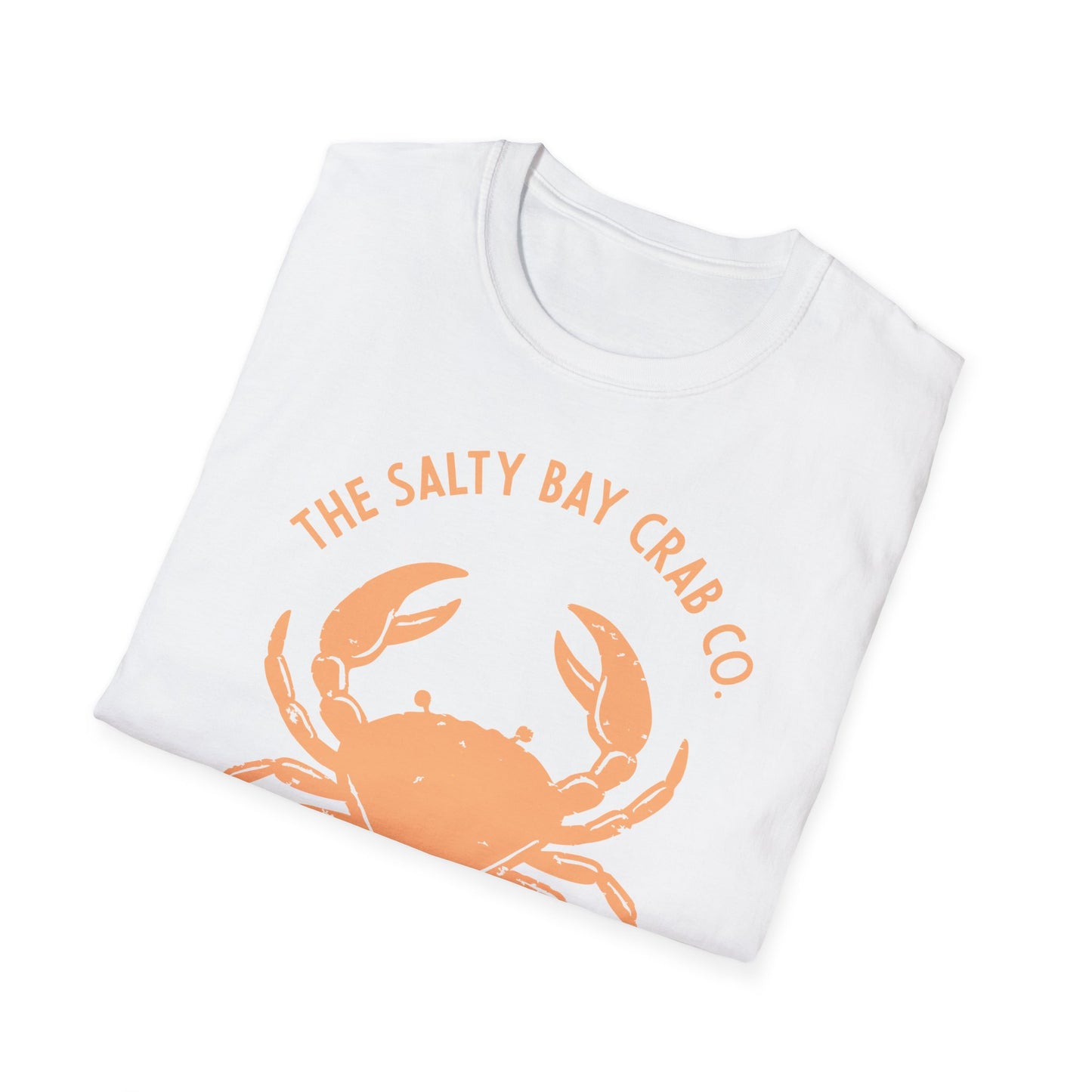 Salty Bay Crab Co. T-Shirt Design 1 in Orange
