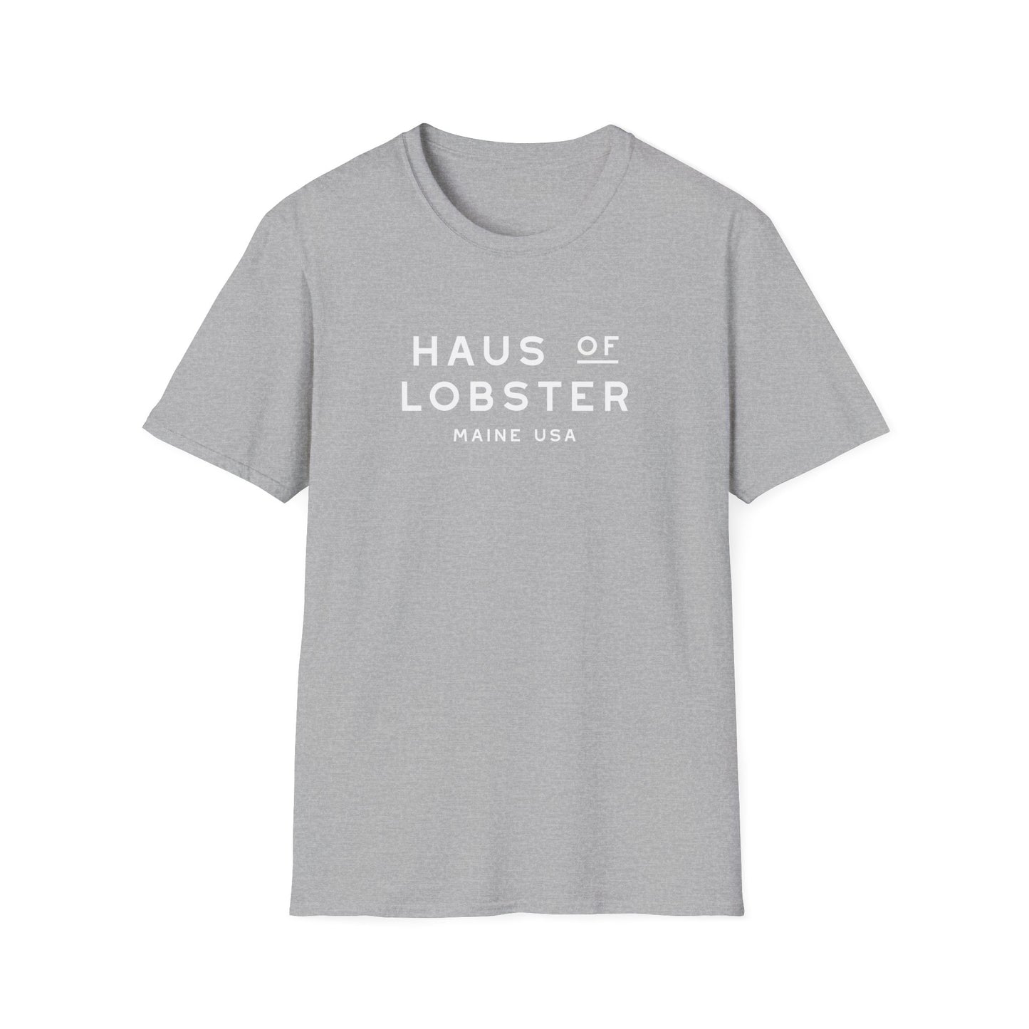 Haus of Lobster T-Shirt in White on Grey (double sided)
