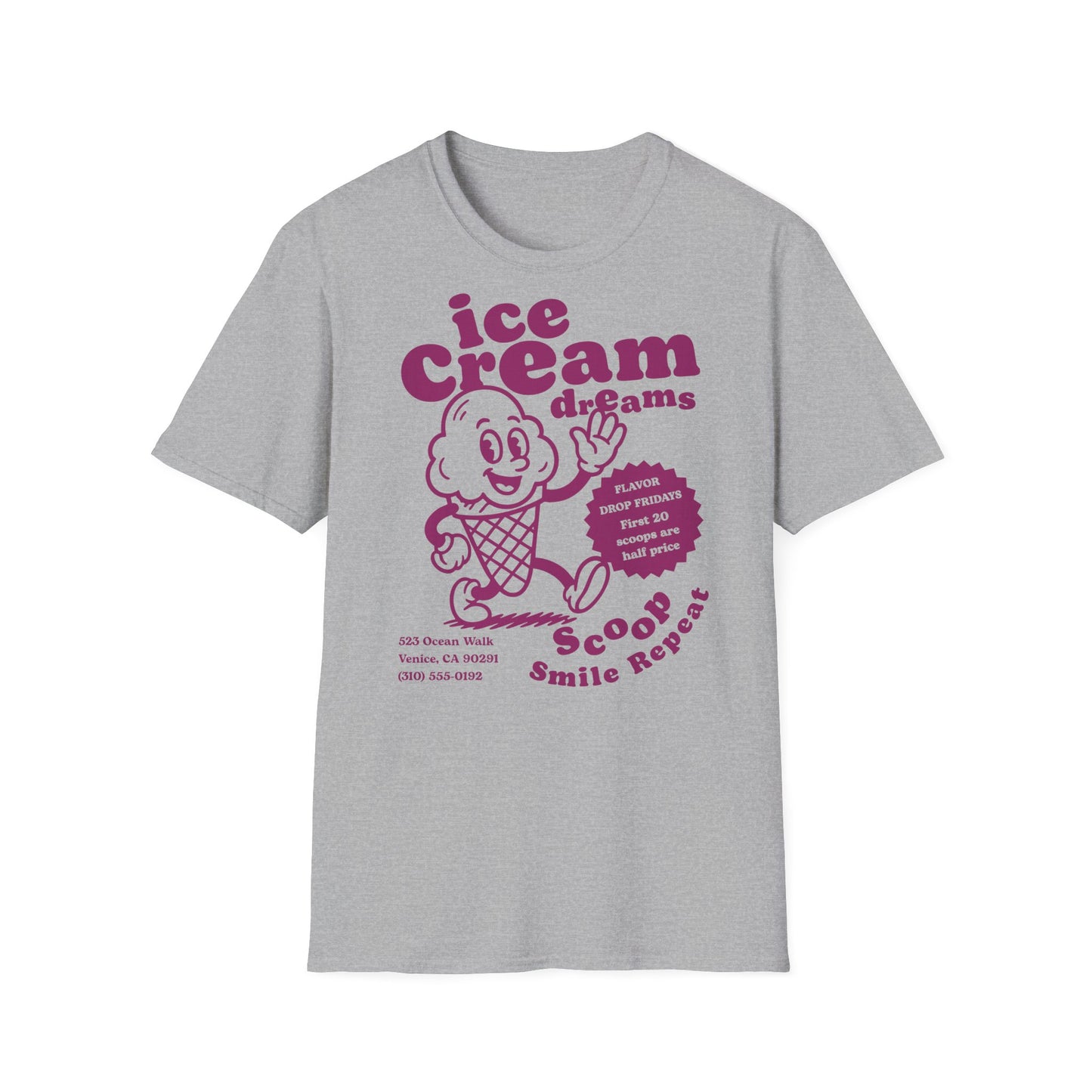 Ice Cream Dreams Cartoon T-Shirt