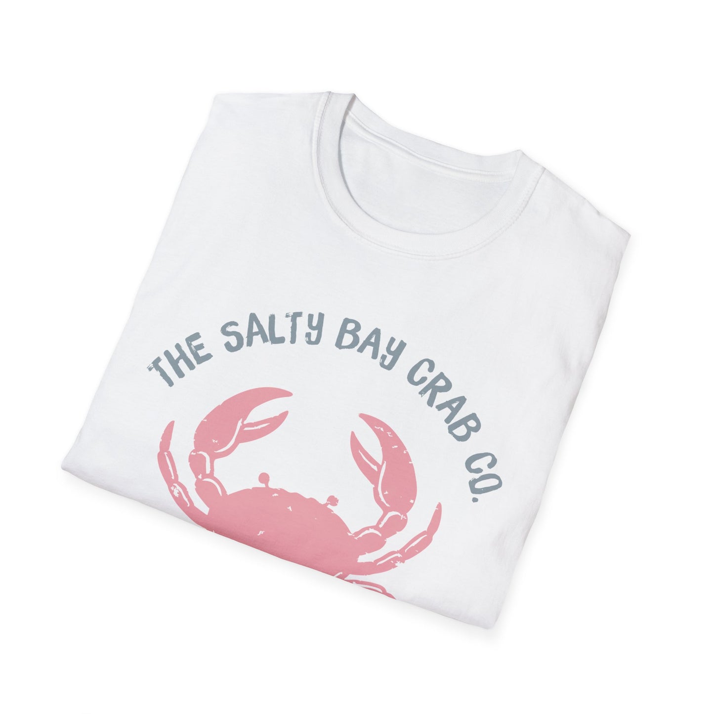 Salty Bay Crab Co. Design 2 T-Shirt in Pink T-Shirt