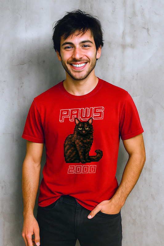 Paws 2000 Y2k Cat T-Shirt