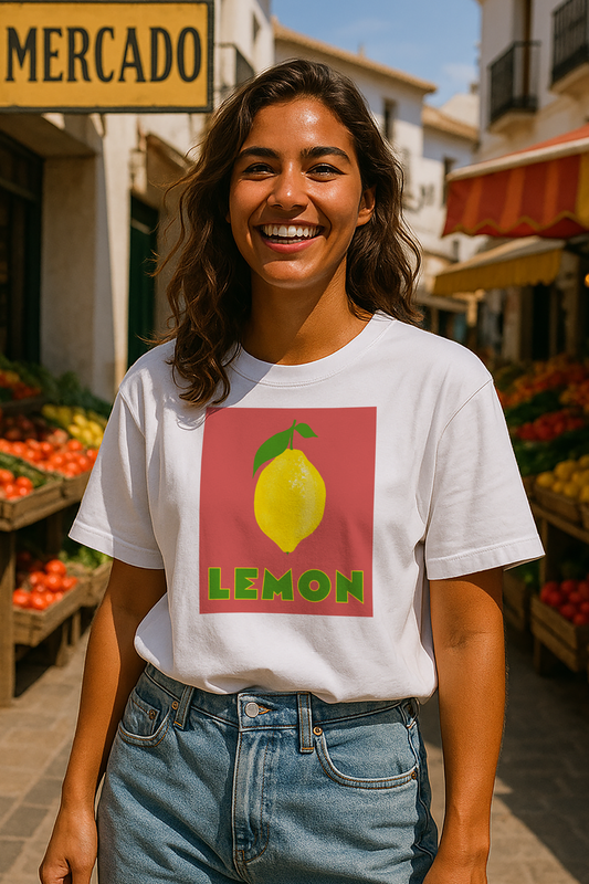 Lemon T-Shirt on Red