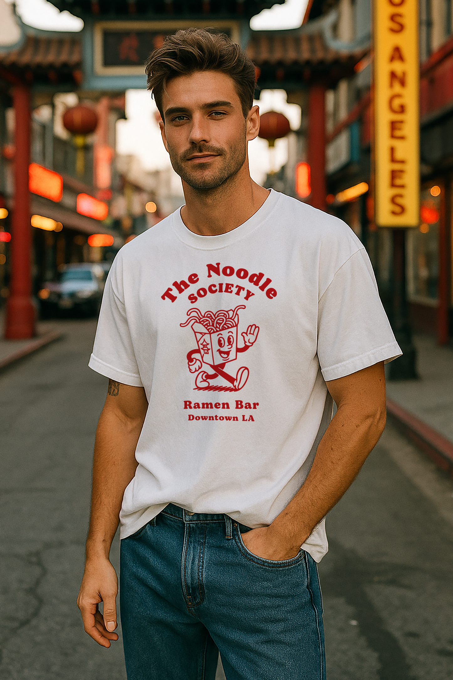 Noodles Cartoon T-Shirt