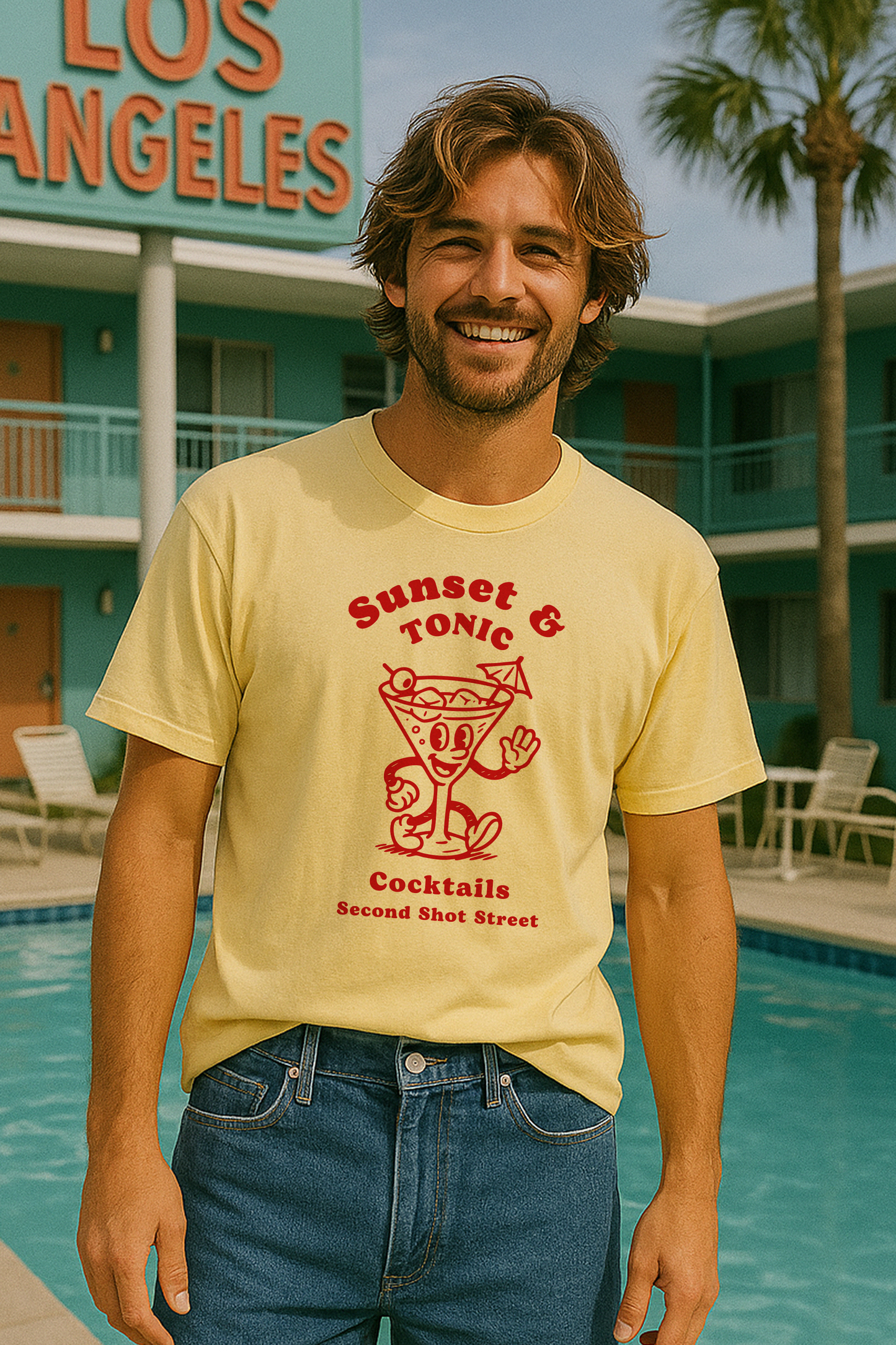 Cocktail Cartoon T-Shirt