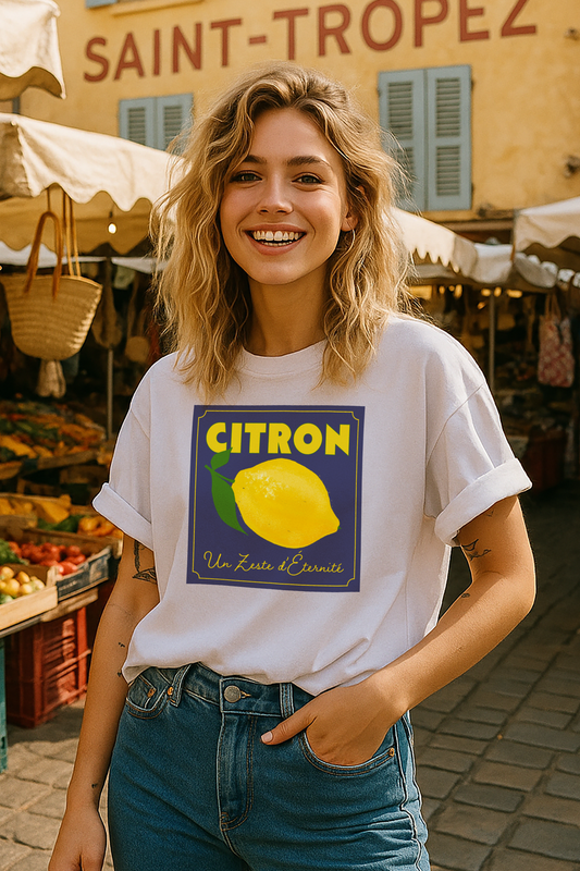 Citron T-Shirt on Blue