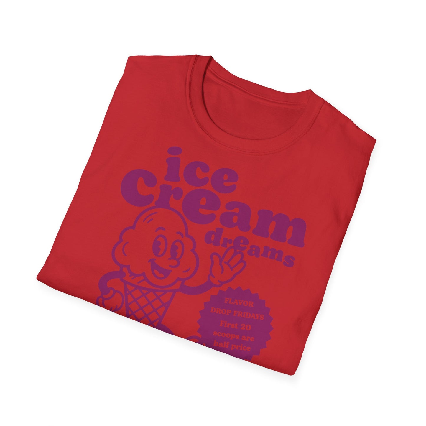 Ice Cream Dreams Cartoon T-Shirt