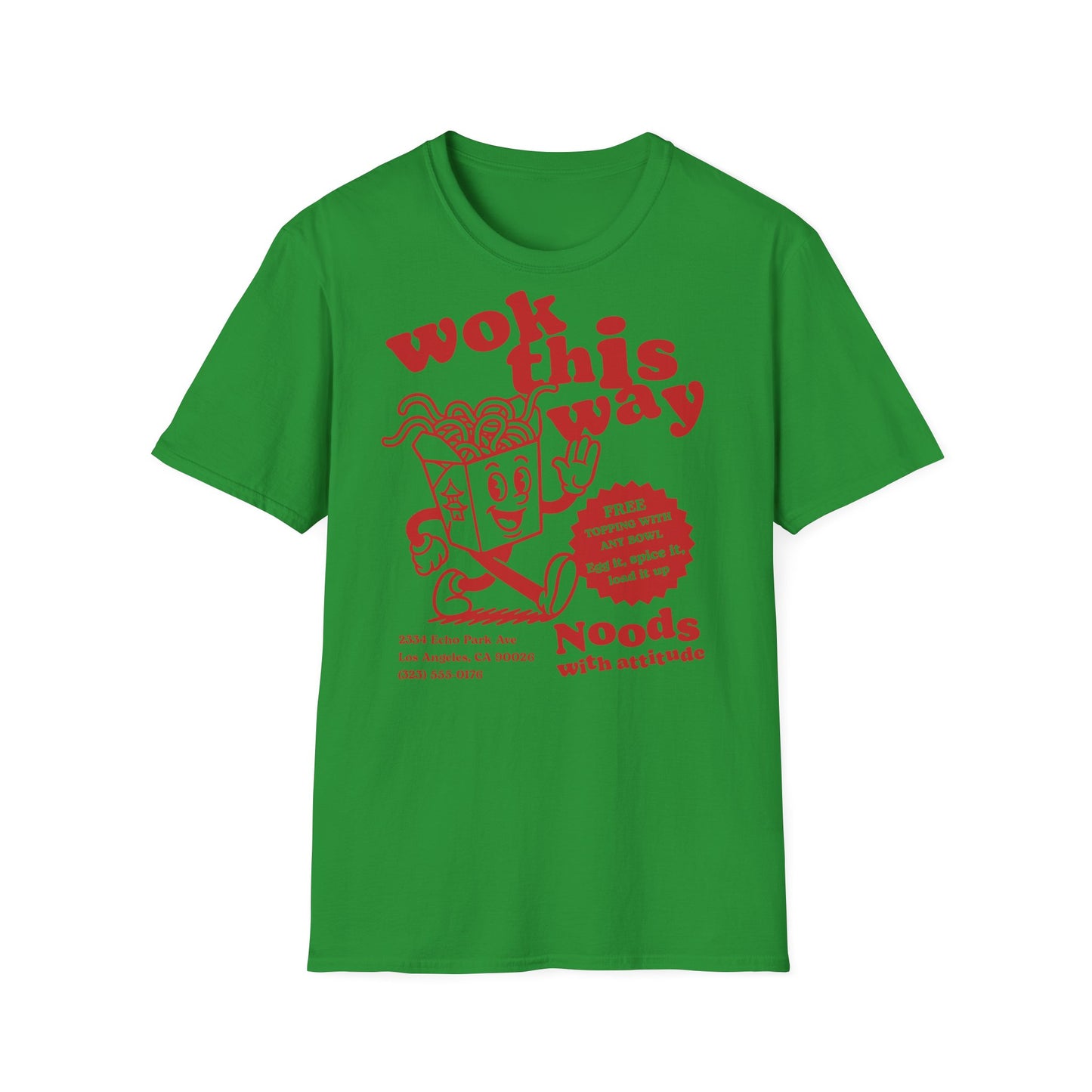 Wok This Way Noodle Cartoon T-Shirt