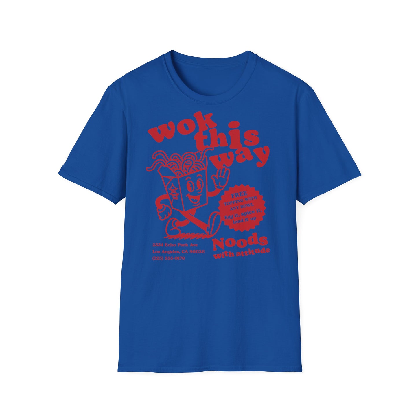 Wok This Way Noodle Cartoon T-Shirt