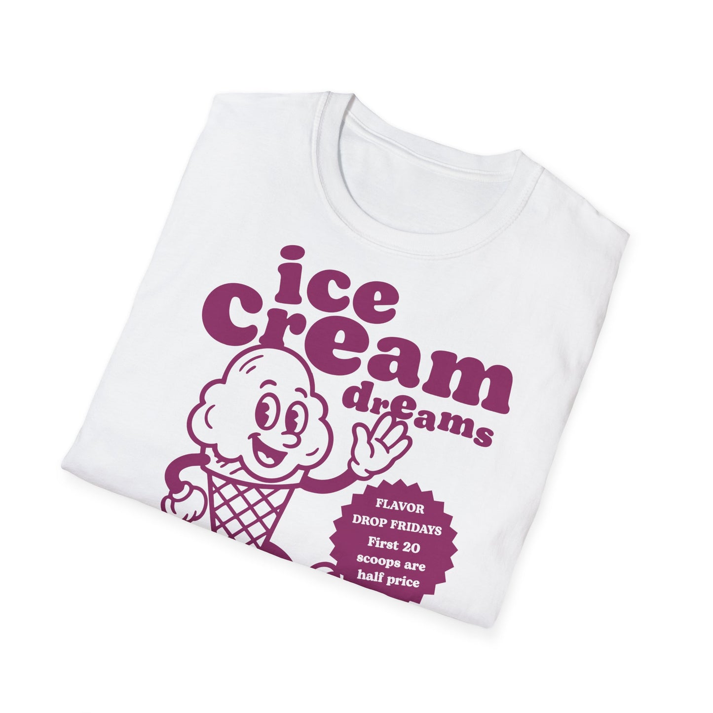 Ice Cream Dreams Cartoon T-Shirt