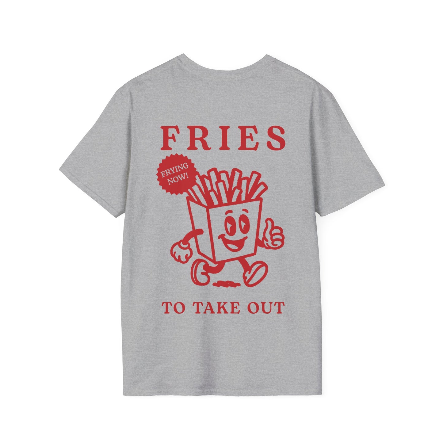 French Fries Cartoon T-Shirt (double sided)