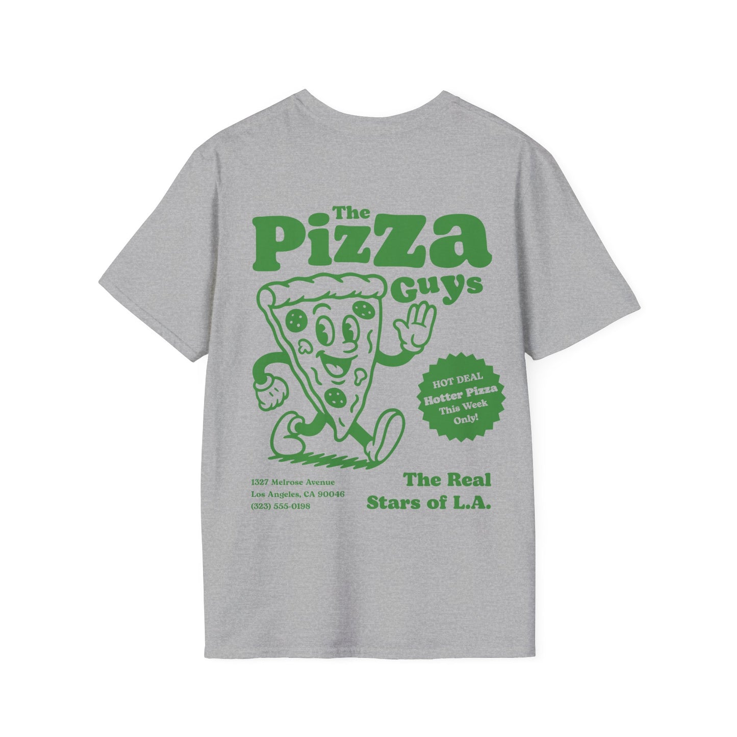 Pizza Cartoon T-Shirt (double sided)