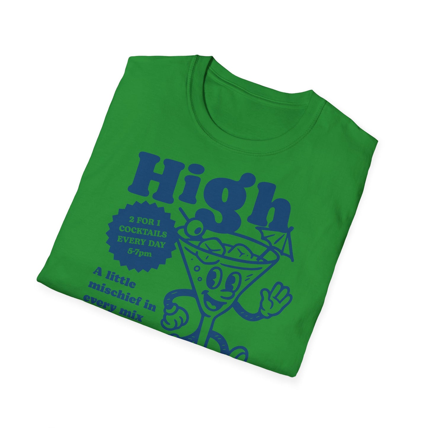 High Spirits Cocktail Cartoon T-Shirt