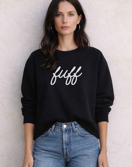 Fuff Organic Sweatshirt - White Lettering