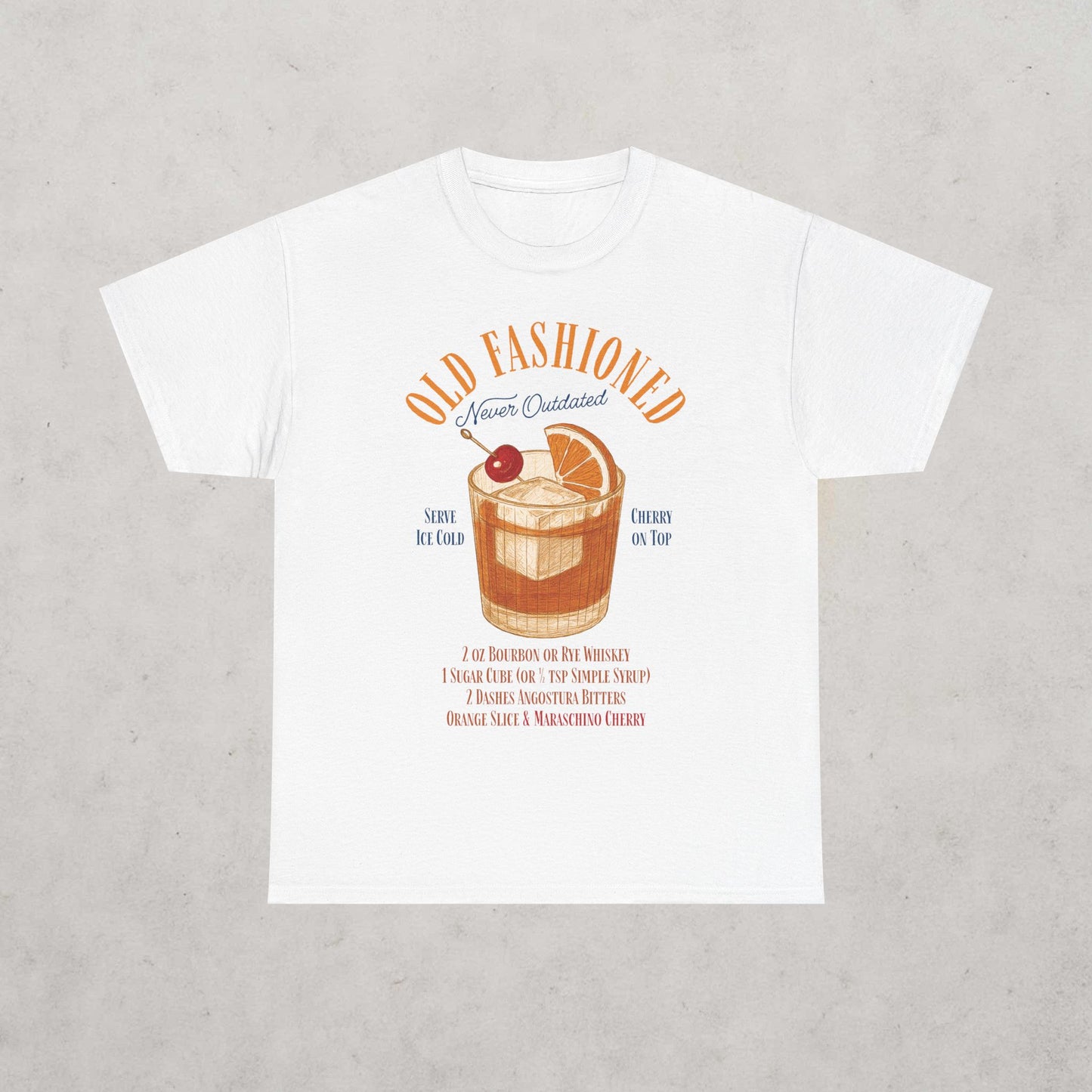 Old Fashioned Cocktail Heavyweight T-Shirt