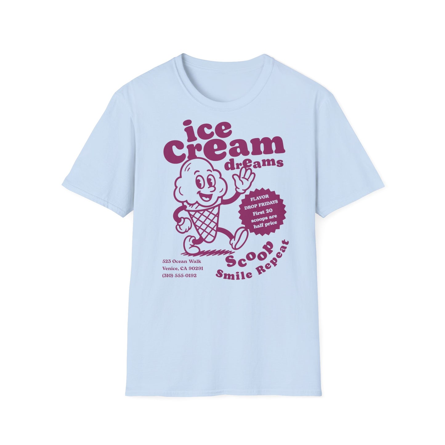 Ice Cream Dreams Cartoon T-Shirt