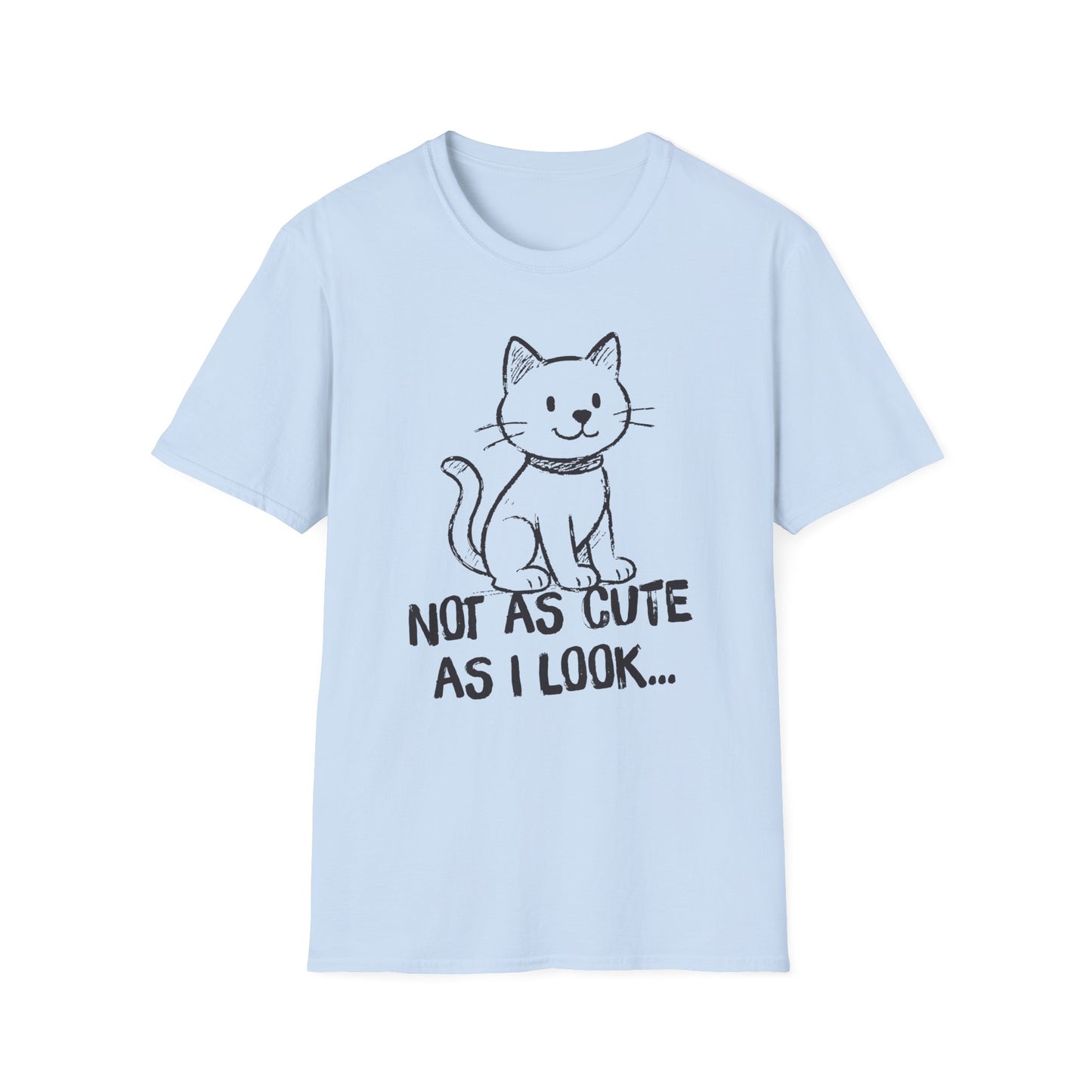 Not as Cute as I Look Cat T-Shirt