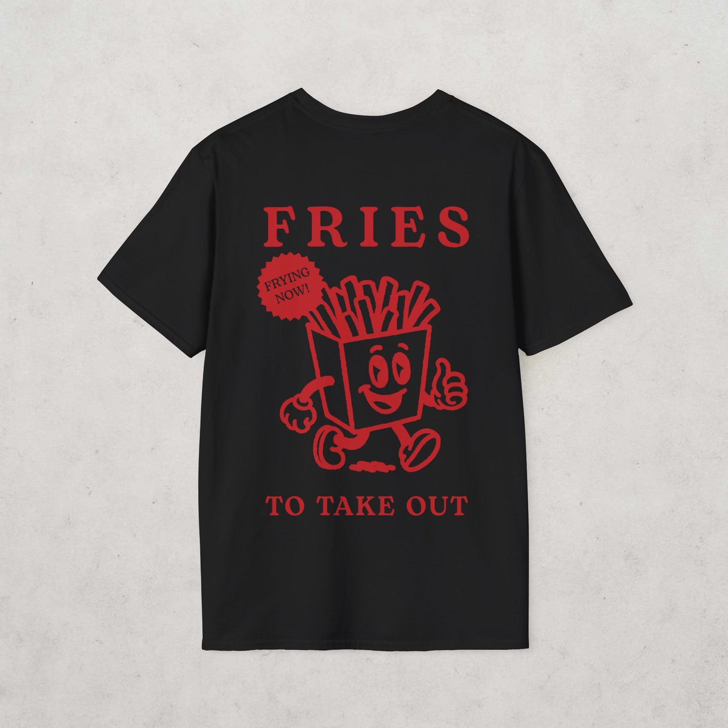 French Fries Cartoon T-Shirt (double sided)