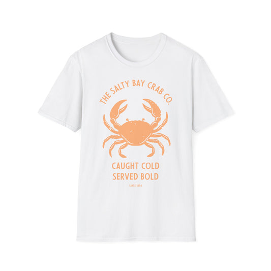 Salty Bay Crab Co. T-Shirt Design 1 in Orange