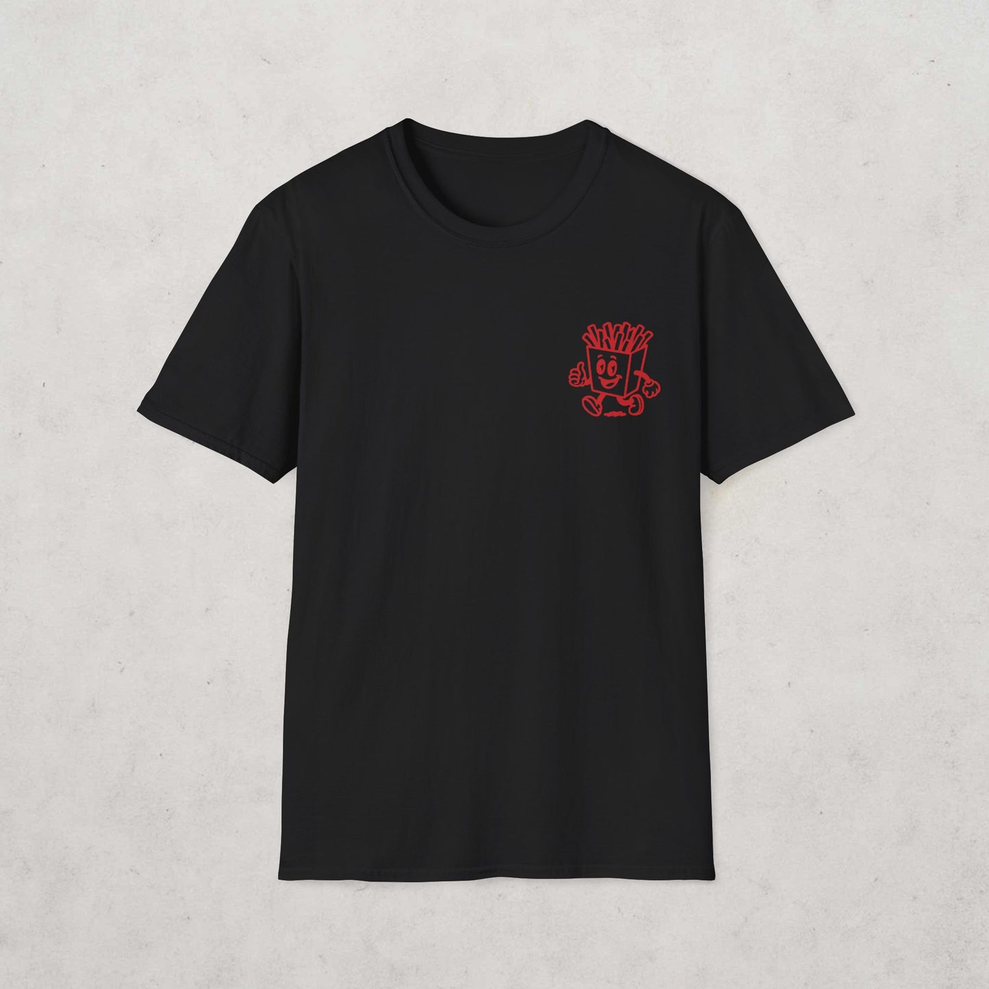 French Fries Cartoon T-Shirt (double sided)