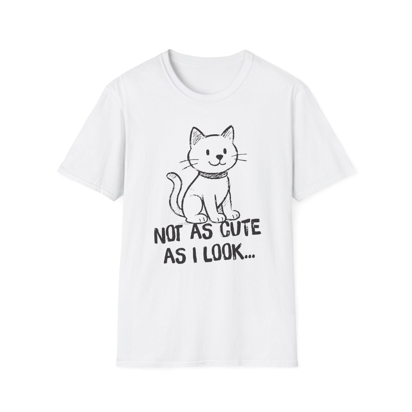 Not as Cute as I Look Cat T-Shirt
