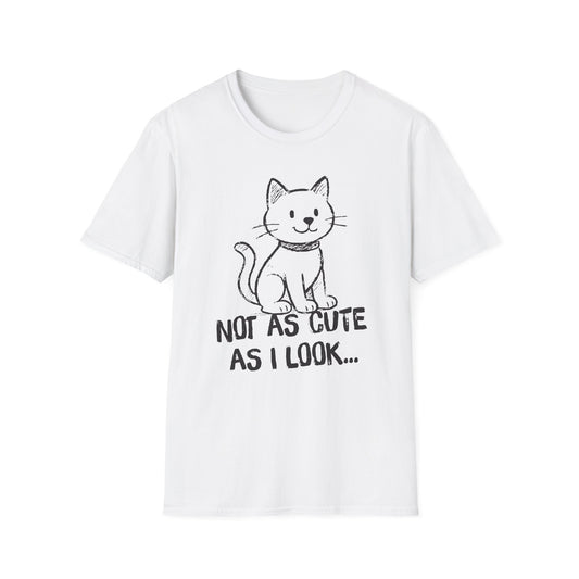 Not as Cute as I Look Cat T-Shirt