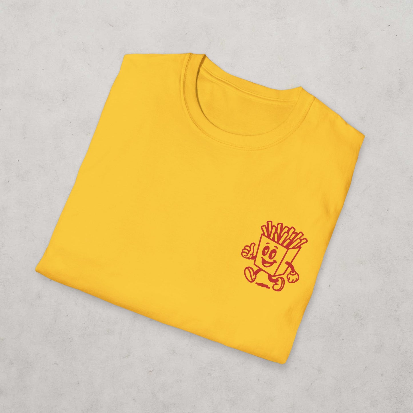 French Fries Cartoon T-Shirt (double sided)