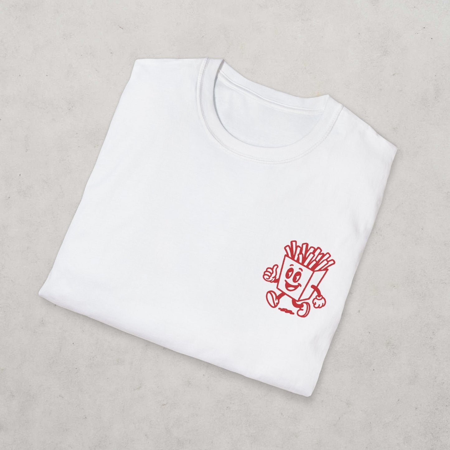 French Fries Cartoon T-Shirt (double sided)