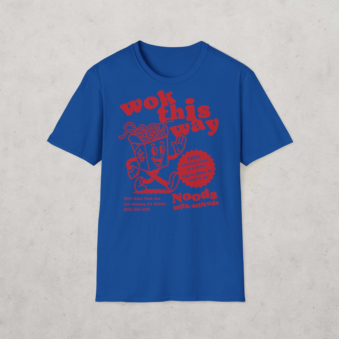 Wok This Way Noodle Cartoon T-Shirt