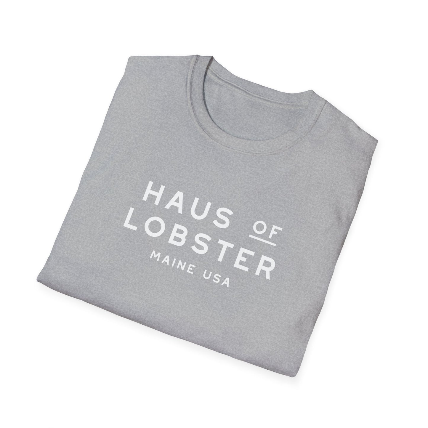 Haus of Lobster T-Shirt in White on Grey (double sided)