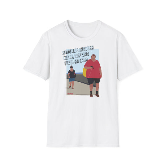 Scrolling Through Chaos Boardwalk T-Shirt