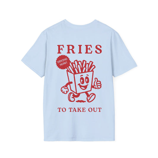 French Fries Cartoon T-Shirt (double sided)