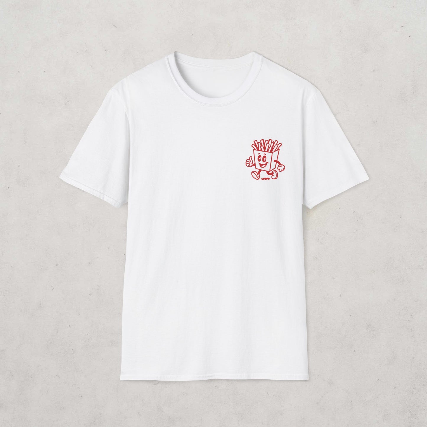 French Fries Cartoon T-Shirt (double sided)