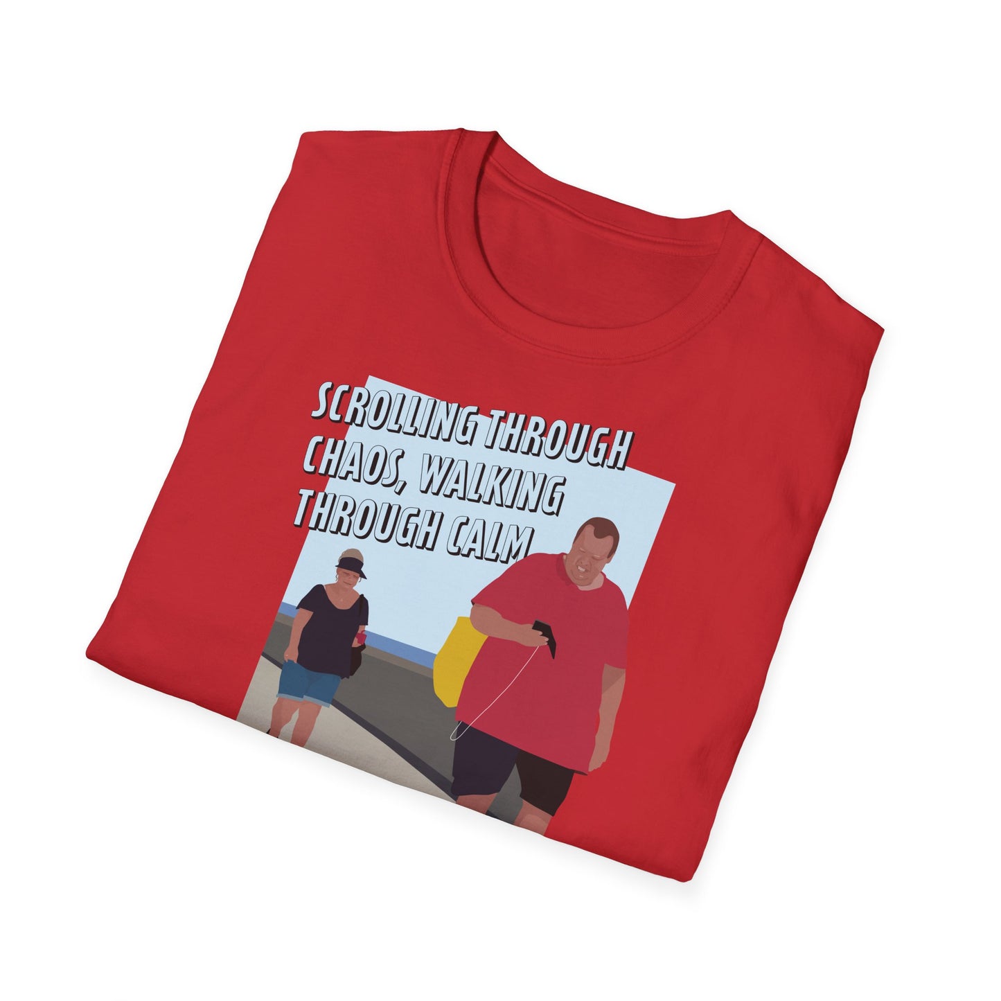 Scrolling Through Chaos Boardwalk T-Shirt