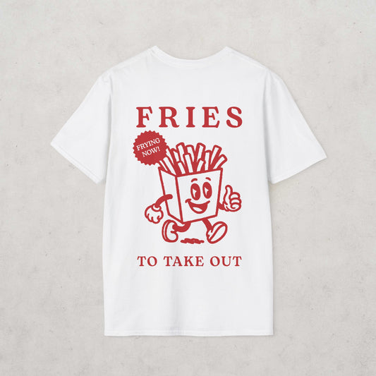 French Fries Cartoon T-Shirt (double sided)