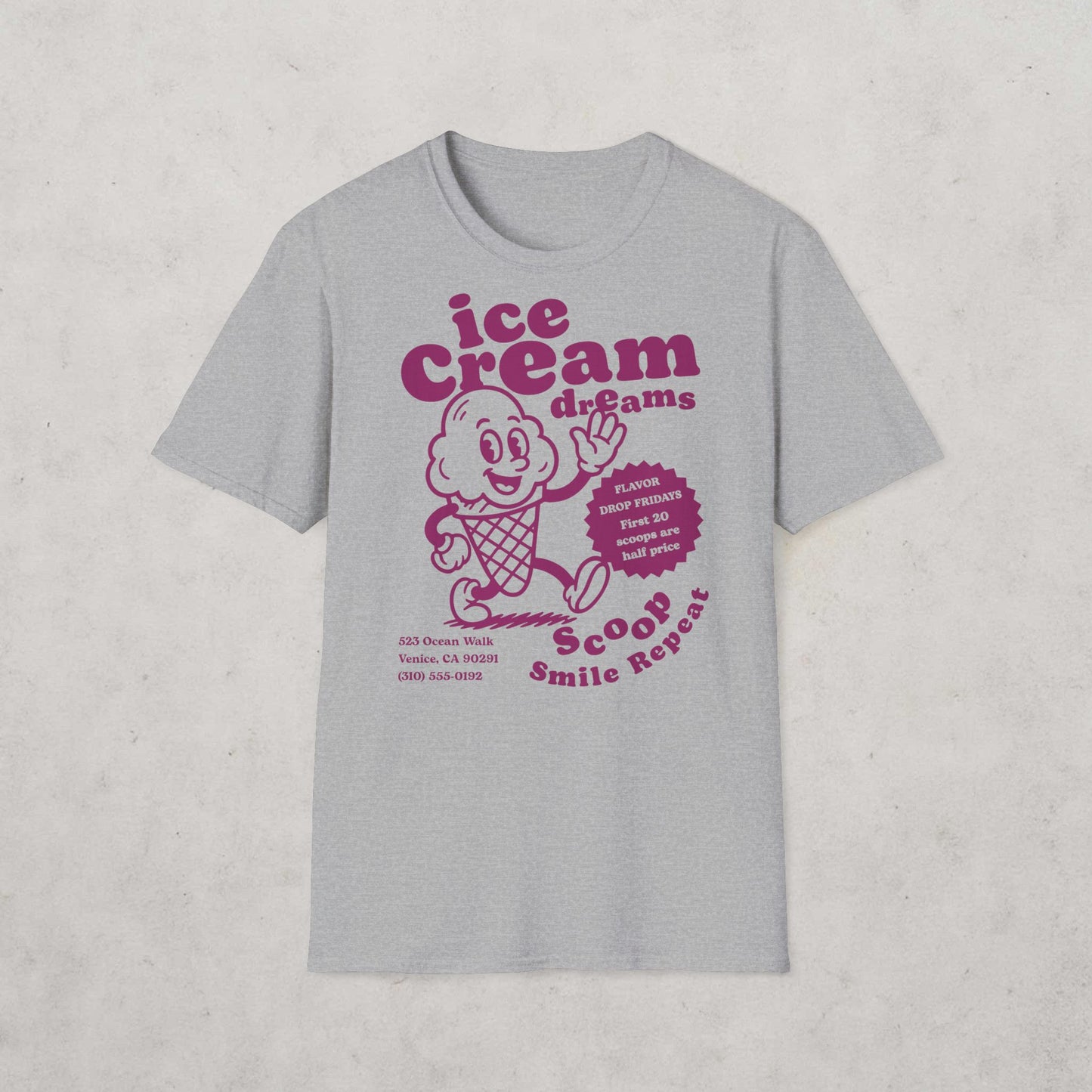 Ice Cream Dreams Cartoon T-Shirt