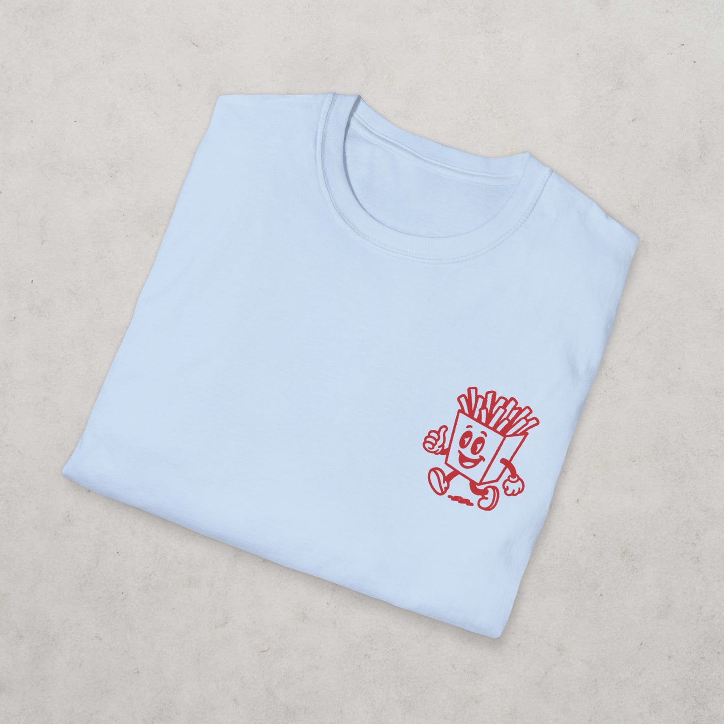 French Fries Cartoon T-Shirt (double sided)
