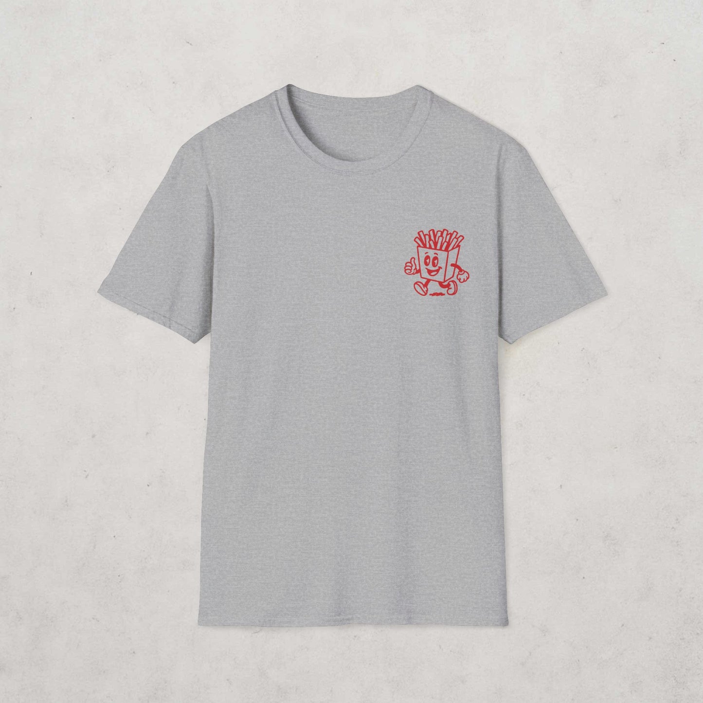 French Fries Cartoon T-Shirt (double sided)