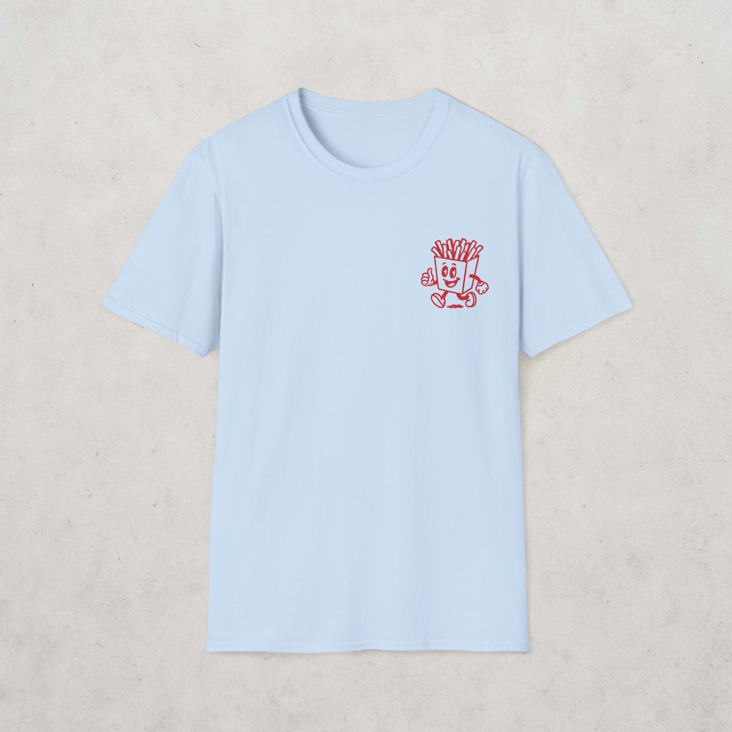 French Fries Cartoon T-Shirt (double sided)