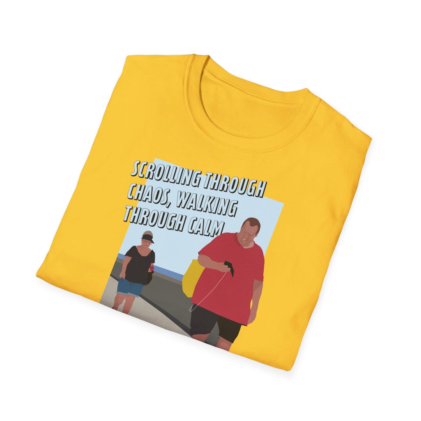 Scrolling Through Chaos Boardwalk T-Shirt