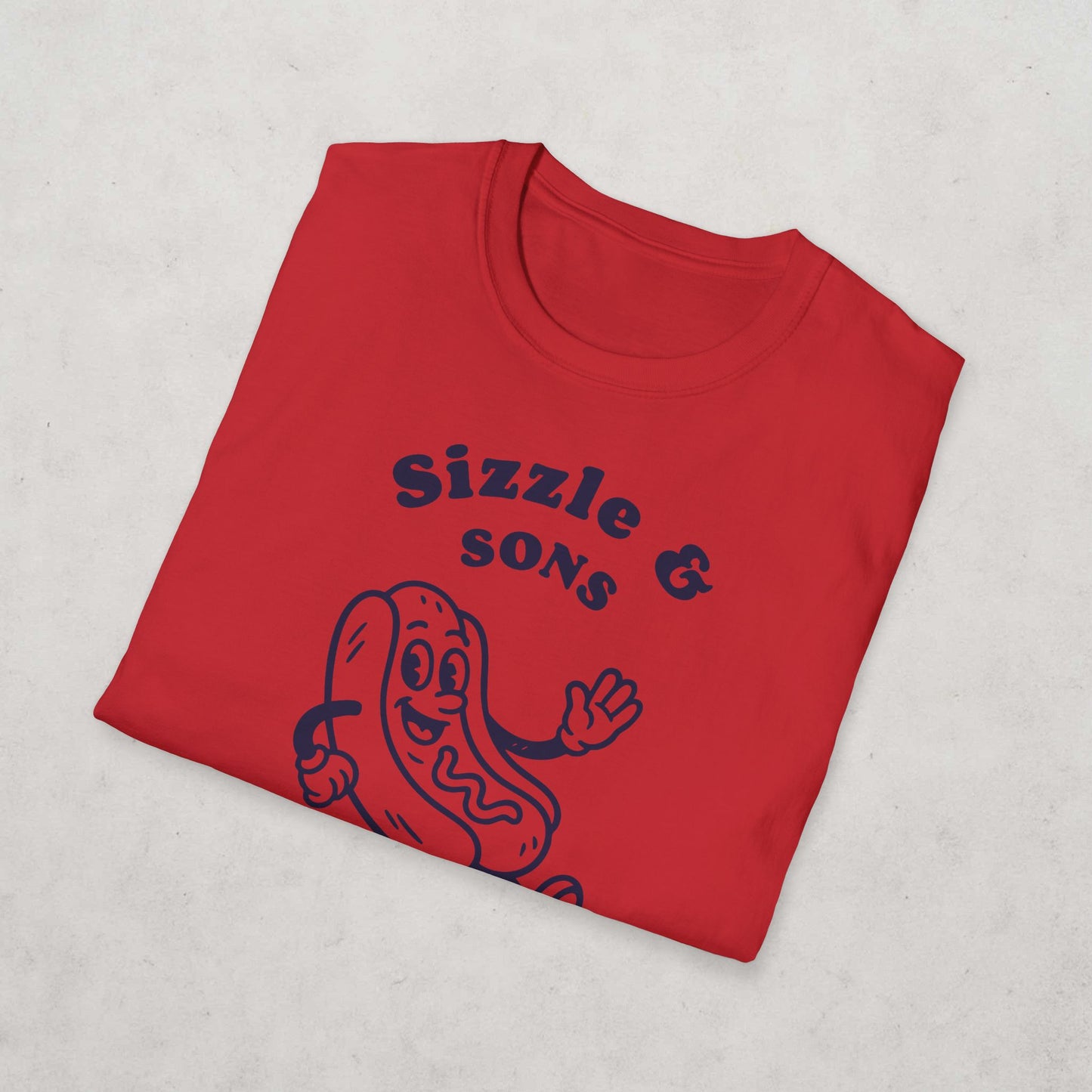 Hot Dog Cartoon T-Shirt