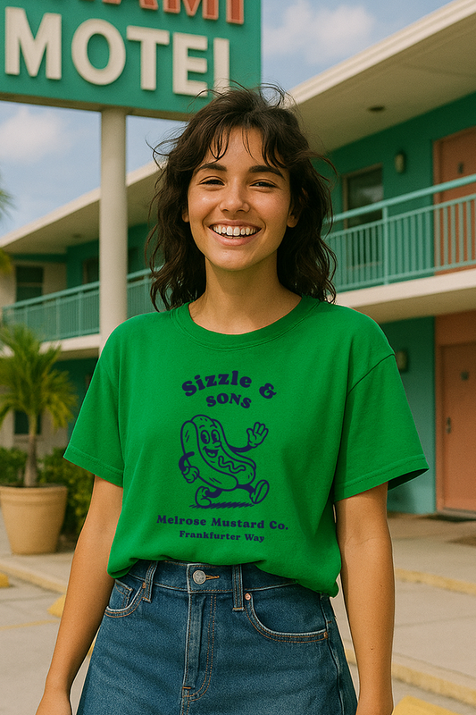 Hot Dog Cartoon T-Shirt