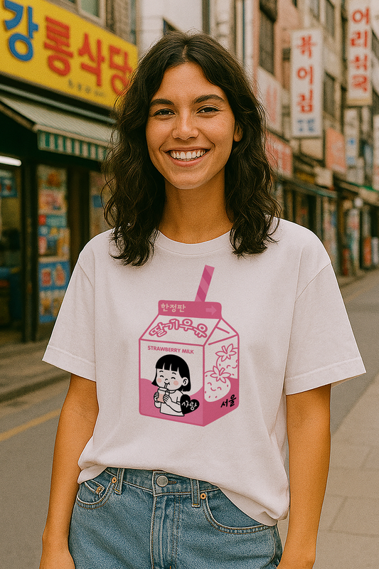 Strawberry Milk K-Pop T-Shirt