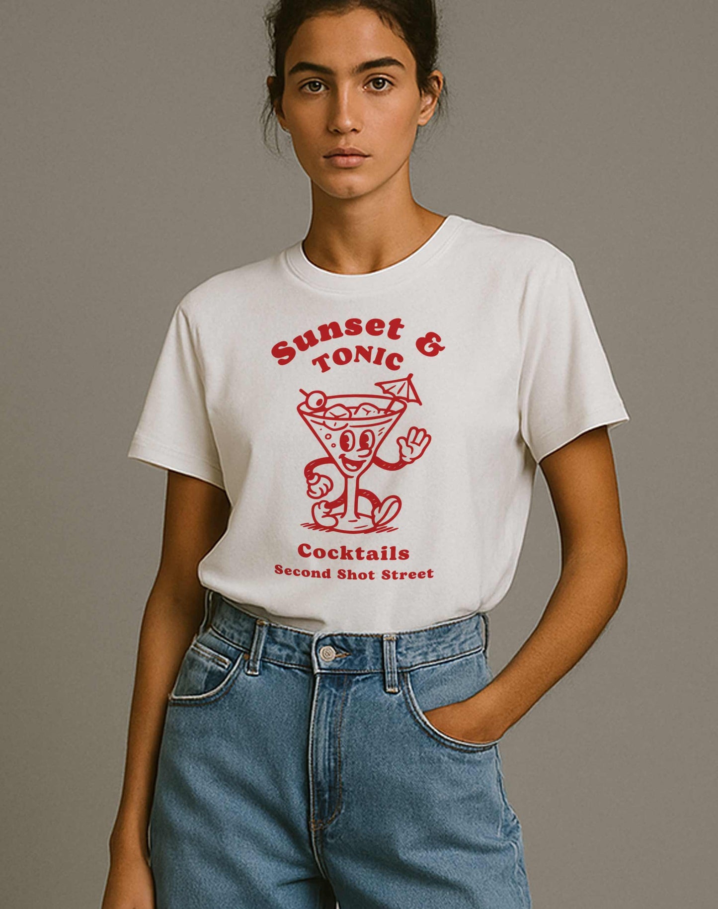 Cocktail Cartoon T-Shirt