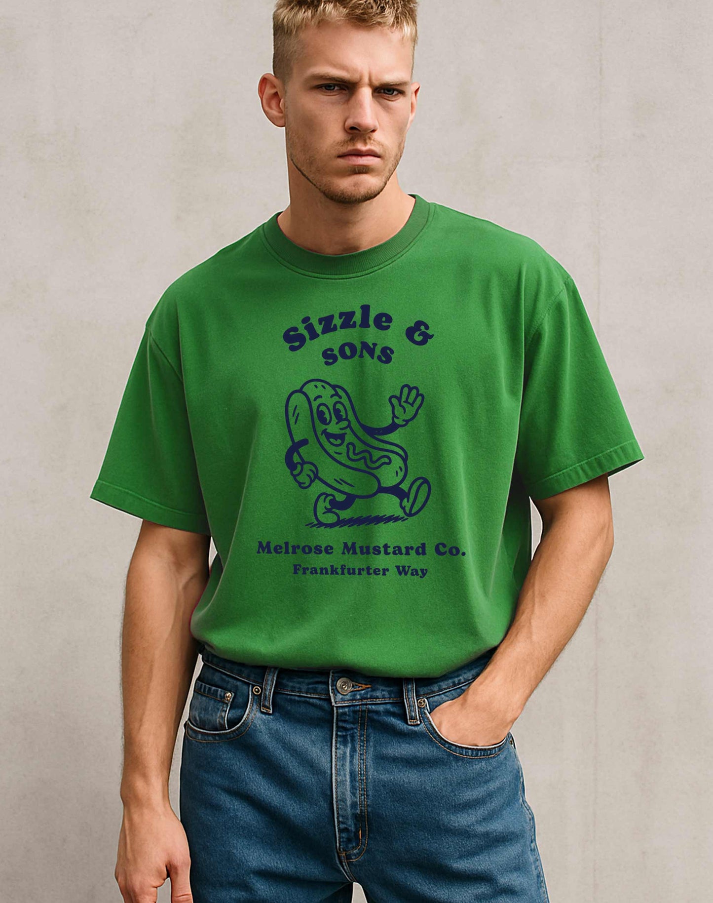 Hot Dog Cartoon T-Shirt