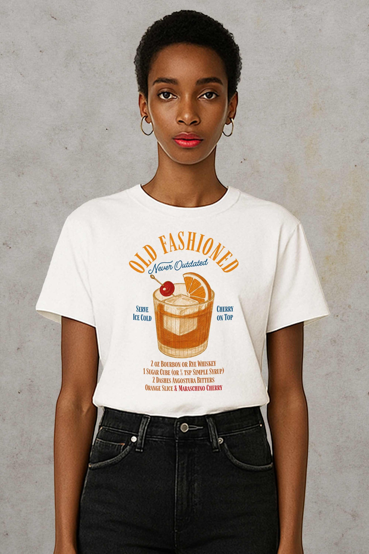 Old Fashioned Cocktail Heavyweight T-Shirt
