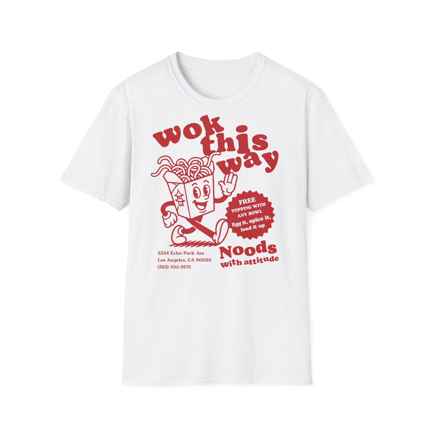 Wok This Way Noodle Cartoon T-Shirt