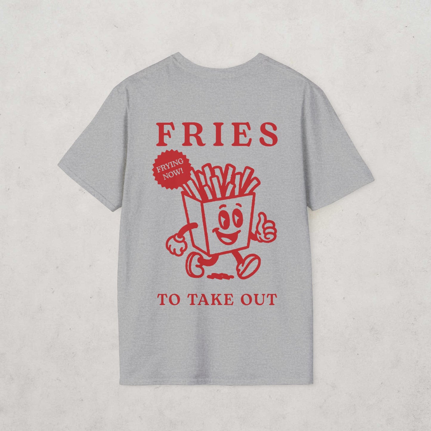 French Fries Cartoon T-Shirt (double sided)