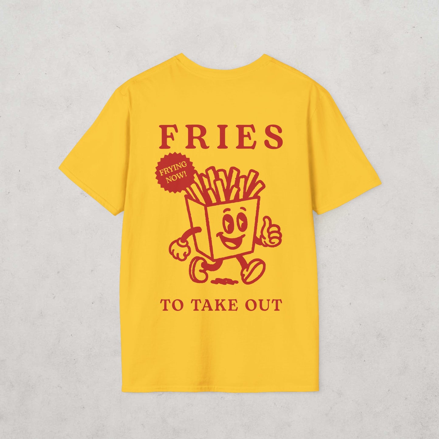 French Fries Cartoon T-Shirt (double sided)